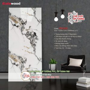Tấm ốp tường PVC nhựa vân đá Galawood 232