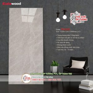 Tấm ốp tường PVC nhựa vân đá Galawood 225
