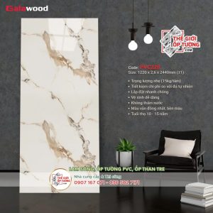 Tấm ốp tường PVC nhựa vân đá Galawood 228