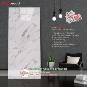 Tấm ốp tường PVC nhựa vân đá Galawood 238