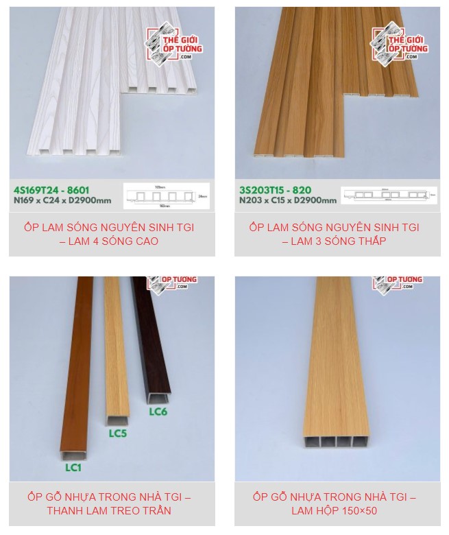Ưu điểm nổi bật của ốp gỗ nhựa và lam sóng TGI