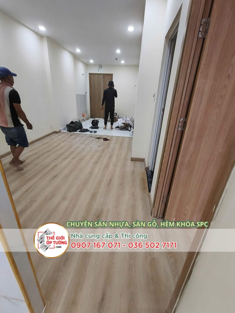 Ứng dụng sàn gỗ nhựa hèm khóa trong nội thất