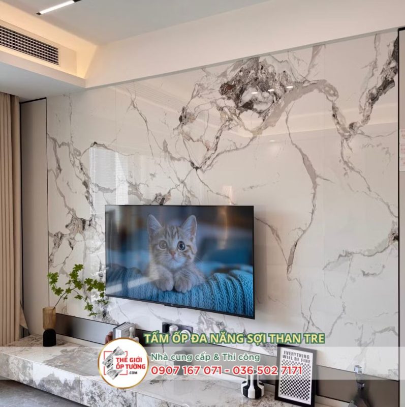  thi công tấm ốp than tre chuyên nghiệp