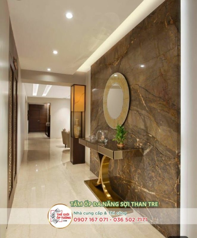 Thi công tấm ốp than tre giả đá tại TPHCM