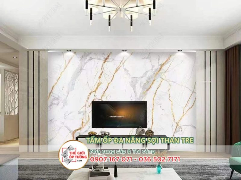 Gợi ý phối cảnh tấm ốp than tre giả đá đẹp