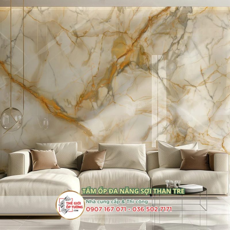 Thi công tấm ốp than tre giả đá tại TPHCM