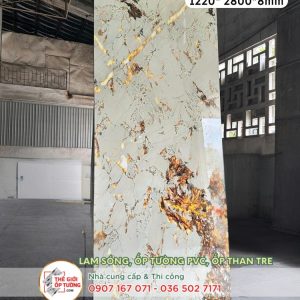 Tấm ốp tường than tre vân đá cẩm thạch JD15