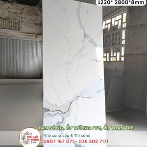 Tấm ốp tường than tre vân đá cẩm thạch JD14