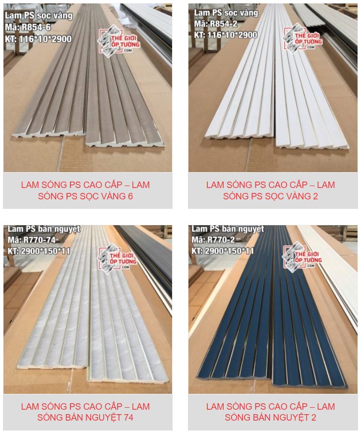 Lam Sóng PS Cao Cấp Thế Giới Ốp Tường