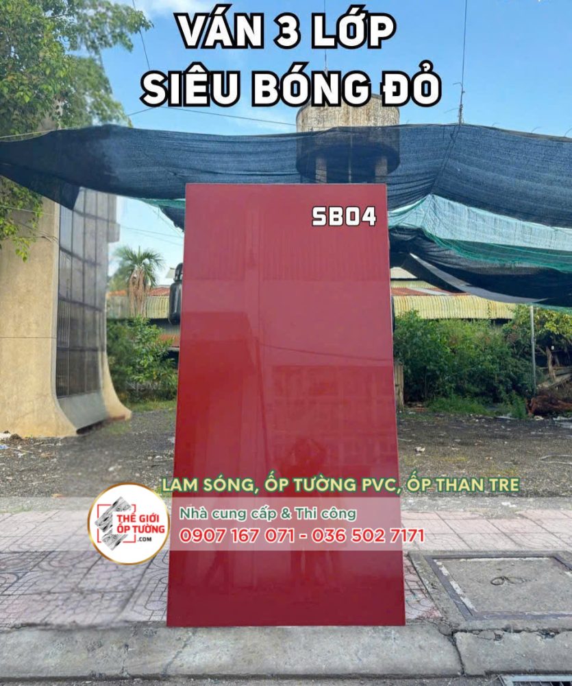 Ván nhựa nội thất phủ film 3 lớp siêu bóng