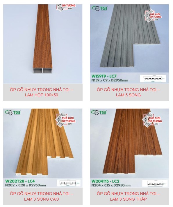 Ốp Gỗ Nhựa Trong Nhà TGI