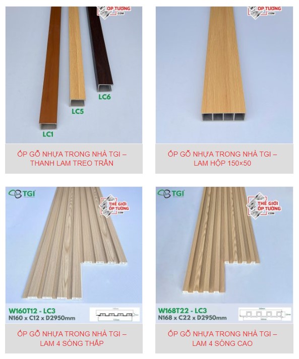 Ốp Gỗ Nhựa Trong Nhà TGI