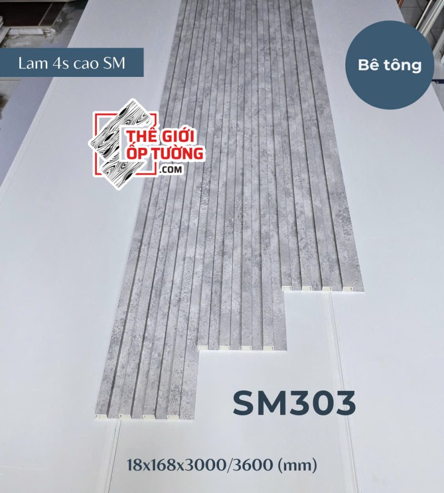Lam 4 sóng cao - Lam Sóng Ốp Tường Cao Cấp SM