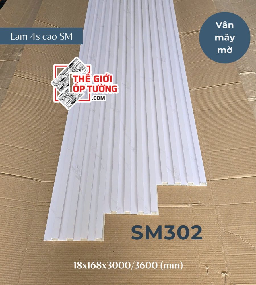Lam 4 sóng cao - Lam Sóng Ốp Tường Cao Cấp SM