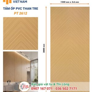 Ốp Tường PVC Than Tre HOBI 2612