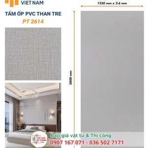 Ốp Tường PVC Than Tre HOBI 2614