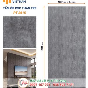 Ốp Tường PVC Than Tre HOBI 2615