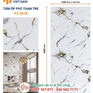 Ốp Tường PVC Than Tre HOBI 2618