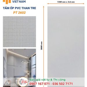 Ốp Tường PVC Than Tre HOBI 2602