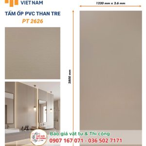 Ốp Tường PVC Than Tre HOBI 2626