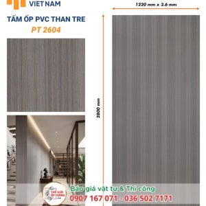 Ốp Tường PVC Than Tre HOBI 2604