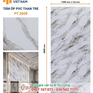 Ốp Tường PVC Than Tre HOBI 2608