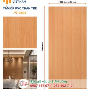 Ốp Tường PVC Than Tre HOBI 2609