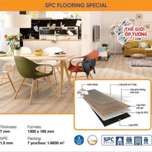 Sàn Gỗ Hèm Khóa SPC HOBI