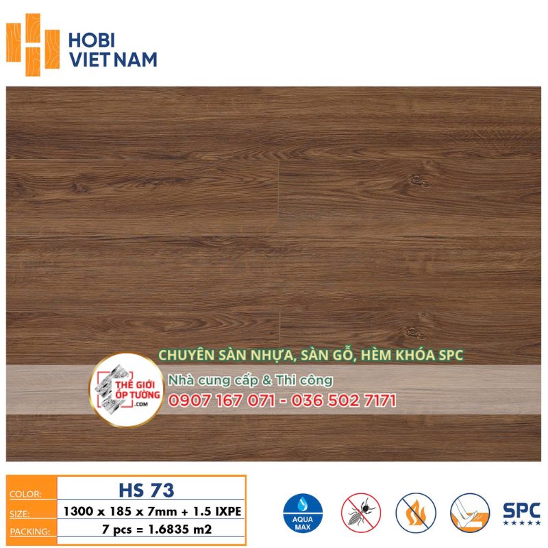 Sàn Gỗ Hèm Khóa SPC HOBI 8.5mm 73