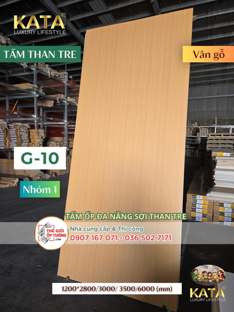 Tấm Ốp Tường Than Tre KATA vân gỗ 10