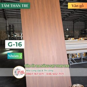 Tấm Ốp Tường Than Tre KATA vân gỗ 16