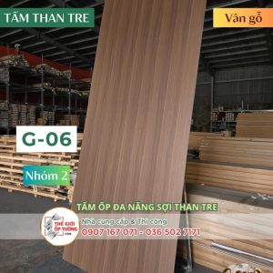 Tấm Ốp Tường Than Tre KATA vân gỗ 06