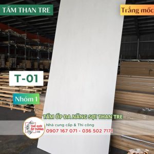 Tấm Ốp Tường Than Tre KATA trắng mốc 01