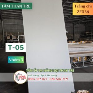 Tấm Ốp Tường Than Tre KATA trắng chì 05