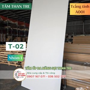 Tấm Ốp Tường Than Tre KATA trắng tinh 02
