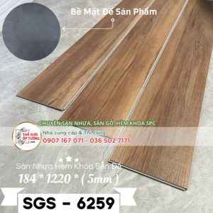 Sàn Nhựa Hèm Khóa 5mm Sẵn Đế SGS 6259