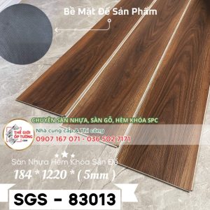 Sàn Nhựa Hèm Khóa 5mm Sẵn Đế SGS 83013