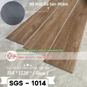 Sàn Nhựa Hèm Khóa 5mm Sẵn Đế SGS 1014