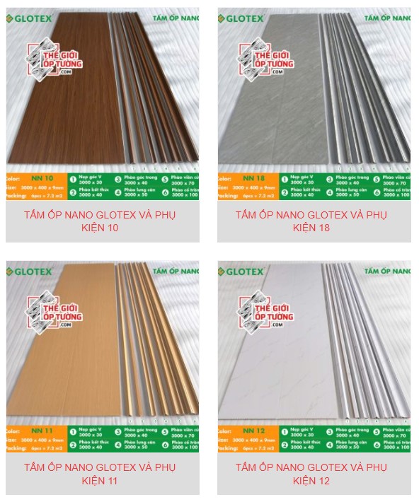 Tấm Ốp Nano Glotex Và Phụ Kiện Giải Pháp Hoàn Thiện Tường Đẹp, Nhanh Và Hiện Đại