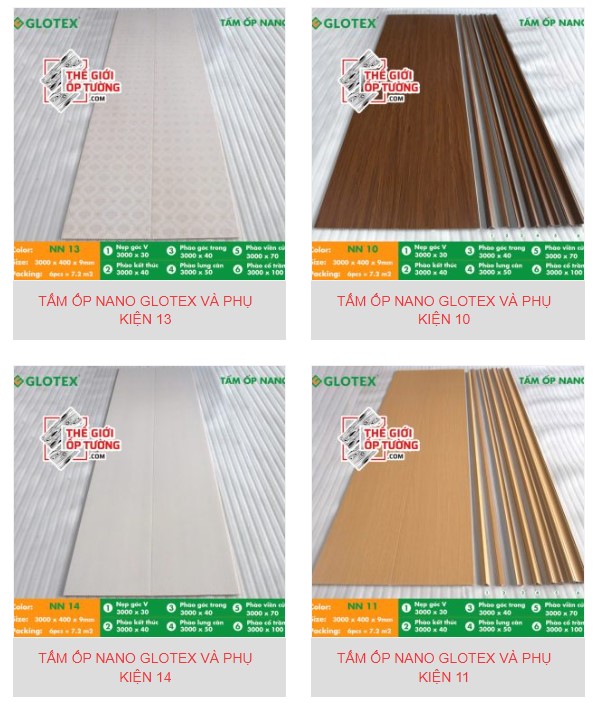 Tấm Ốp Nano Glotex Và Phụ Kiện Giải Pháp Hoàn Thiện Tường Đẹp, Nhanh Và Hiện Đại