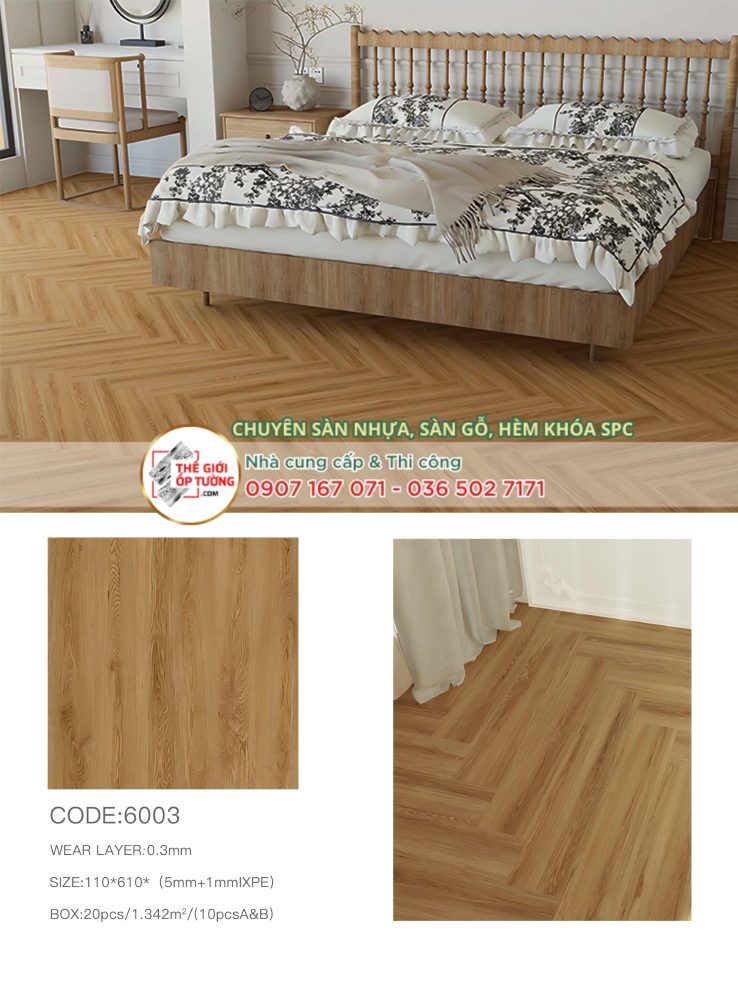 Sàn Gỗ Xương Cá SPC 6mm MSFLOOR Click 03