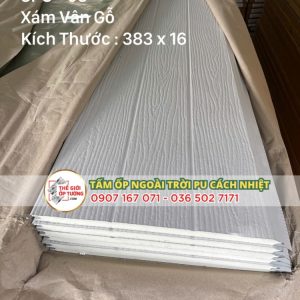 Tấm Ốp Ngoài Trời PU Cách Nhiệt - Lam Sóng PU 01