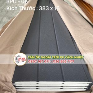 Tấm Ốp Ngoài Trời PU Cách Nhiệt - Lam Sóng PU 04