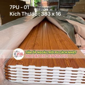 Tấm Ốp Ngoài Trời PU Cách Nhiệt - Lam Sóng PU 05