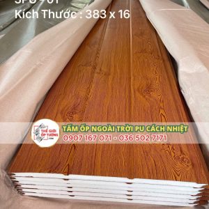 Tấm Ốp Ngoài Trời PU Cách Nhiệt - Lam Sóng PU 06