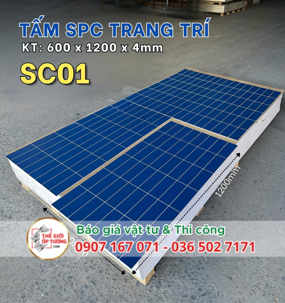 Tấm Ốp SPC Trang Trí phong cách gạch gốm cổ điển 01