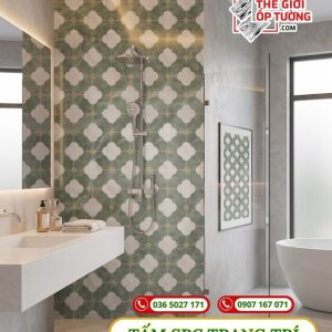 Tấm Ốp SPC Trang Trí phong cách gạch gốm cổ điển 06