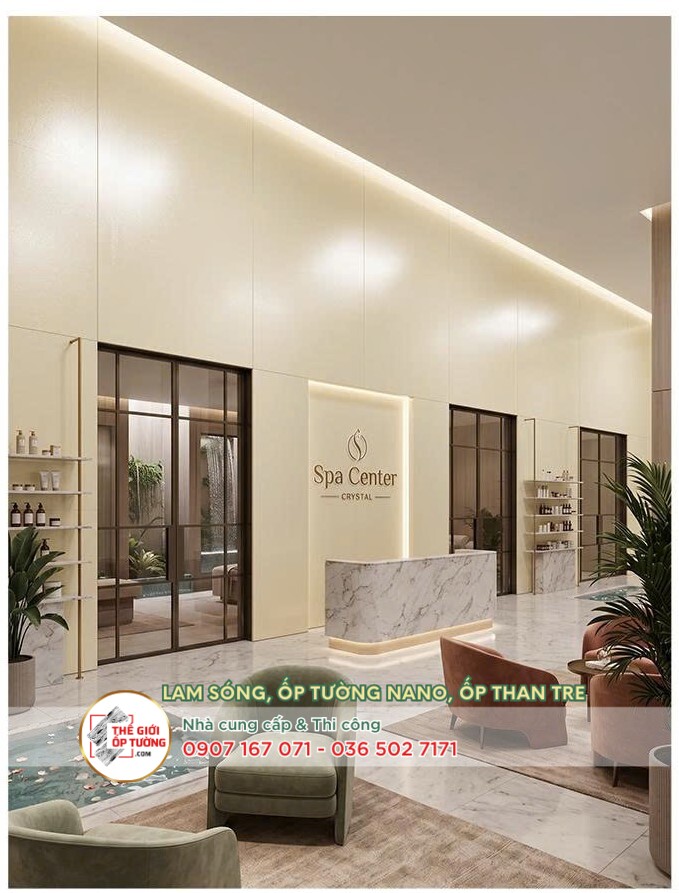 Ứng dụng của Ốp Tường PVC Than Tre HOBI