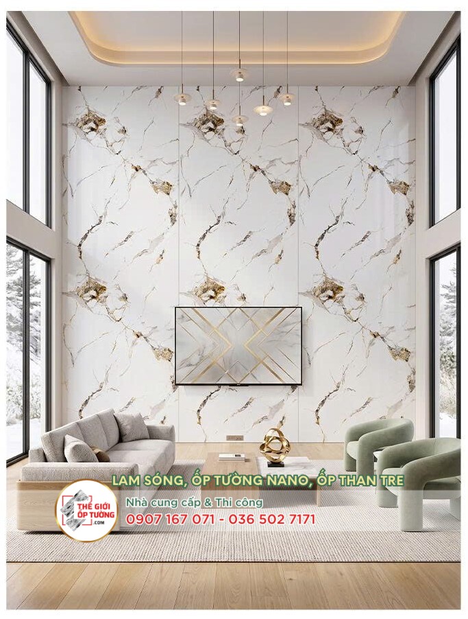 Ứng dụng của Ốp Tường PVC Than Tre HOBI