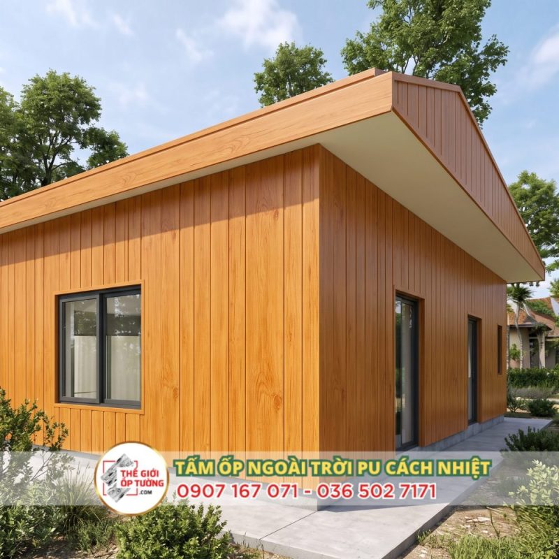 ứng dụng tấm ốp cách nhiệt PU